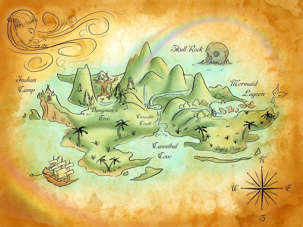 Neverland Mapmercedesjk.deviantart On @deviantart | Disney - Neverland Map Printable