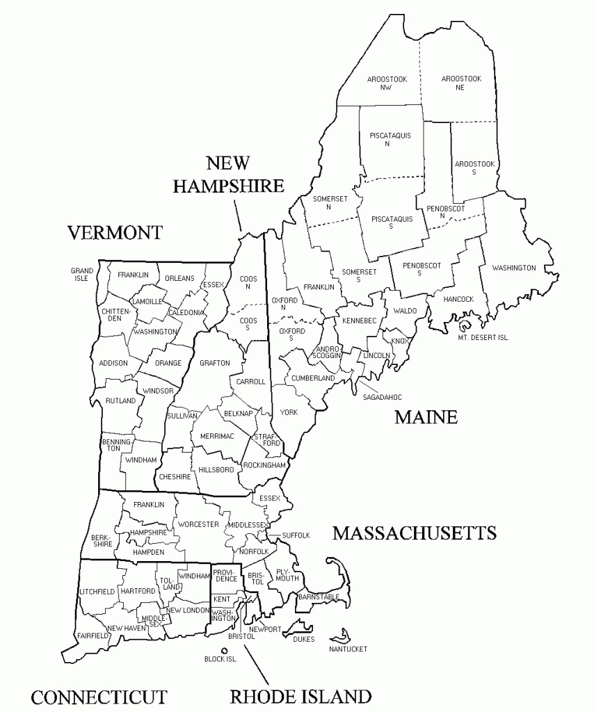 New England Maps Printable | D1Softball - Printable Map Of New England