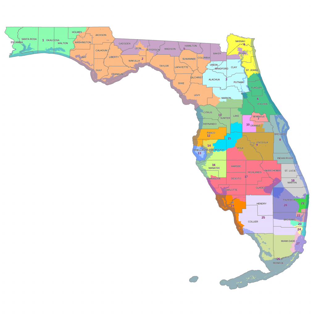 New Florida Congressional Map Sets Stage For Special Session | Wjct News - Florida Congressional District Map