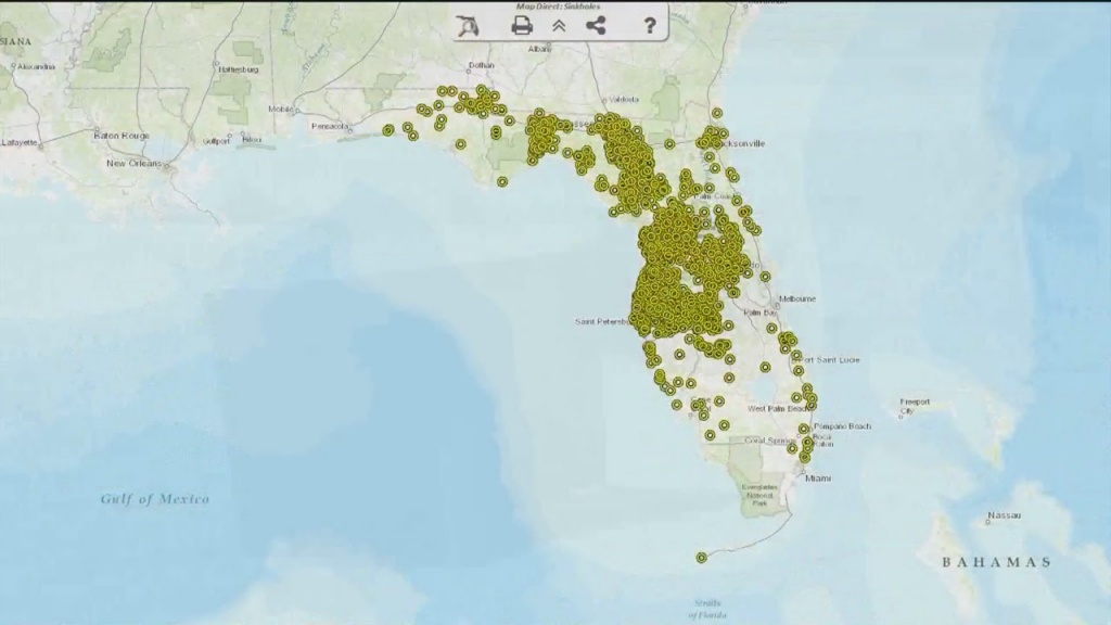 New Map Shows Where Sinkholes Could Occur - Florida Sinkhole Map