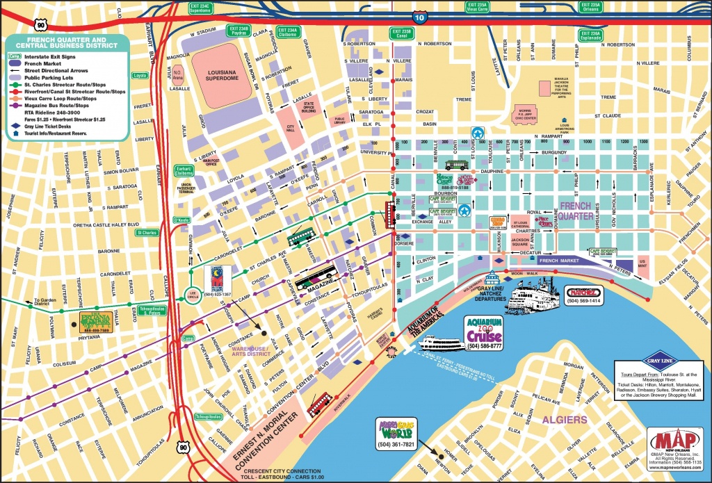 New Orleans French Quarter Tourist Map - Us Quarter Map Printable