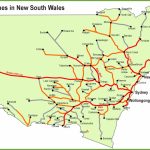 New South Wales Railway Map   Printable Map Of Nsw