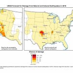 New Usgs Map Shows Man Made Earthquakes Are On The Rise | Smart News   Usgs California Nevada Earthquake Map