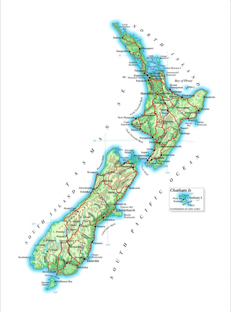 New Zealand Maps | Printable Maps Of New Zealand For Download - Printable Map Of New Zealand
