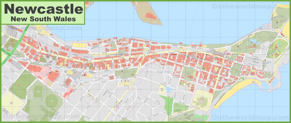 Newcastle Cbd Map - Printable Map Of Newcastle Nsw