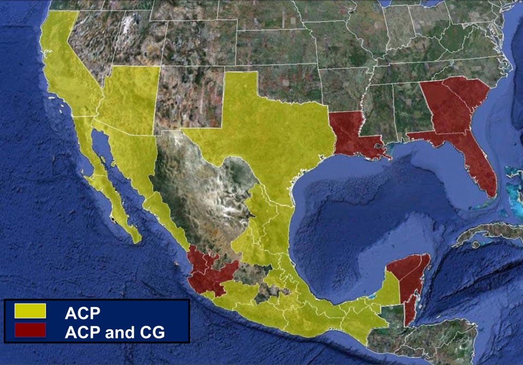 News &amp;amp; Information - Florida Citrus Mutual - Florida Citrus Greening Map