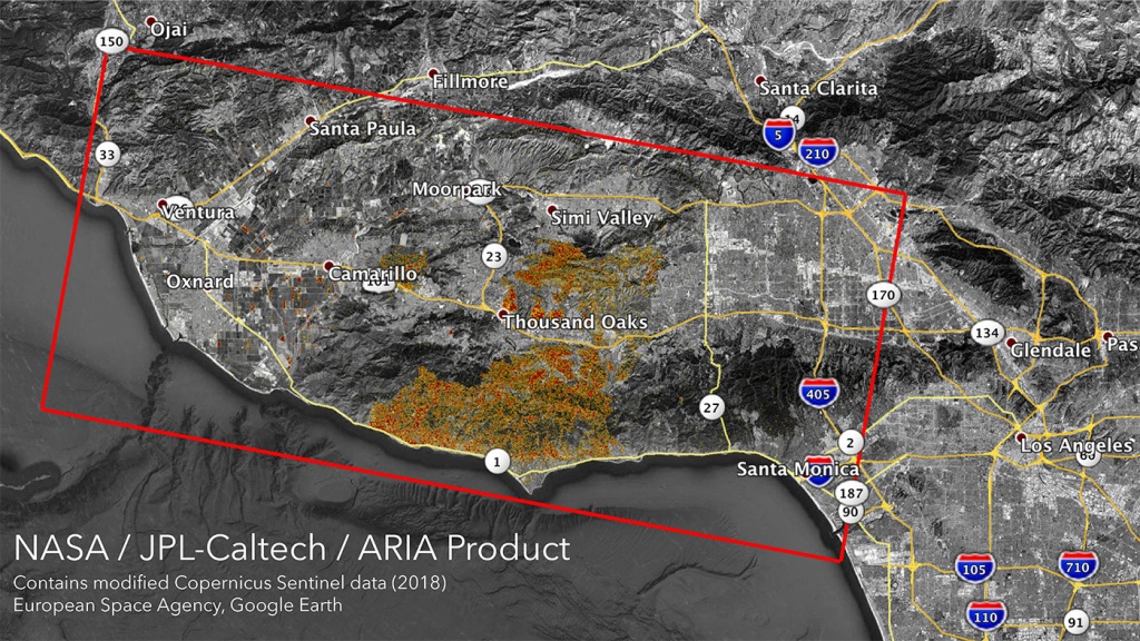 News | Nasa&amp;#039;s Aria Maps California Wildfires From Space - California Fire Heat Map