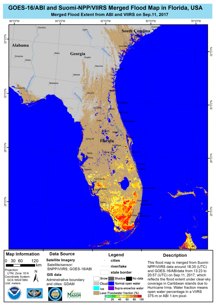 Noaa Satellites And Aircraft Monitor Catastrophic Floods From - Florida Flood Map