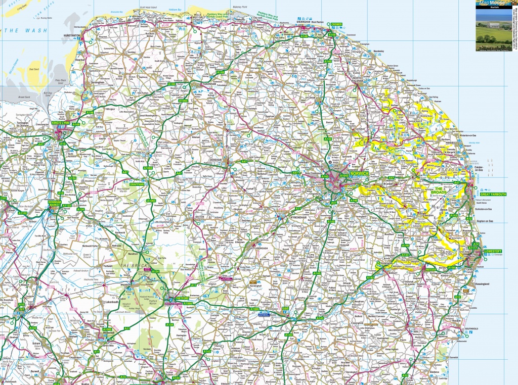 Norfolk Map - Free Download View Offline - Printable Os Maps