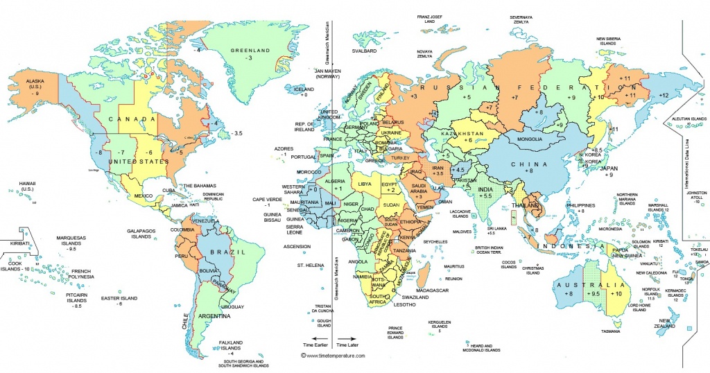 North America Time Zone Map Pdf Free Printable Map - World Time - Printable World Time Zone Map