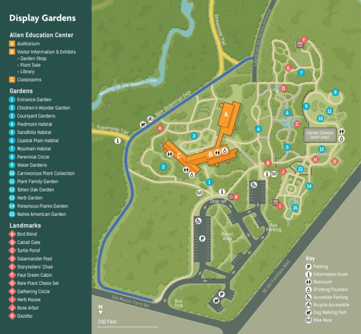 Florida Botanical Gardens Tourist Map