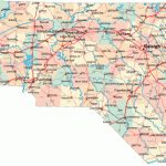 North Carolina Map   Free Large Images | Pinehurstl In 2019 | North   Large Printable Map