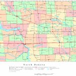 North Dakota Printable Map   Printable Map Of North Dakota