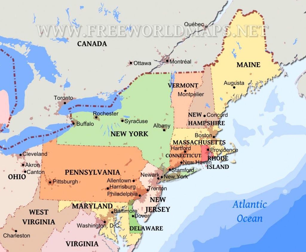 Northeastern Us Maps - Printable Map Of Eastern United States