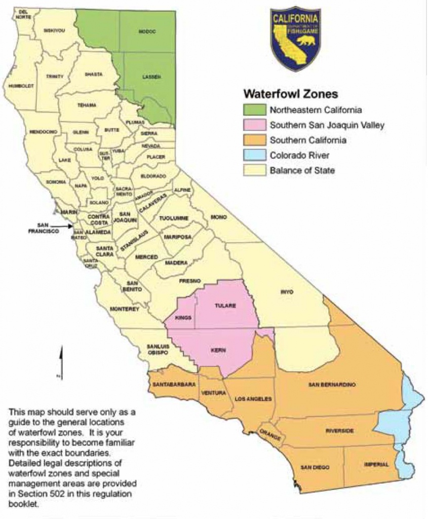 Northeastern Waterfowl Zone | We&amp;#039;ve Moved To Www.legallabrador. - California Hunting Zone Map