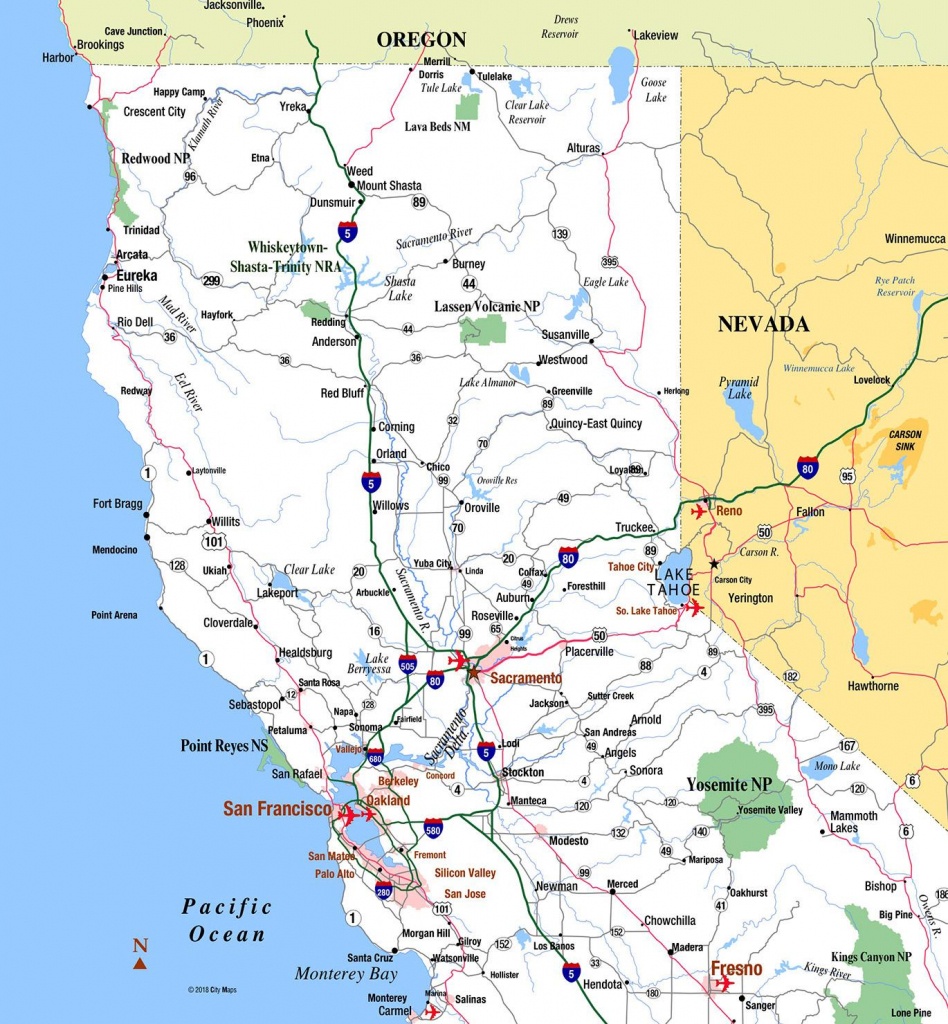 Northern California - Aaccessmaps - Online Map Of California