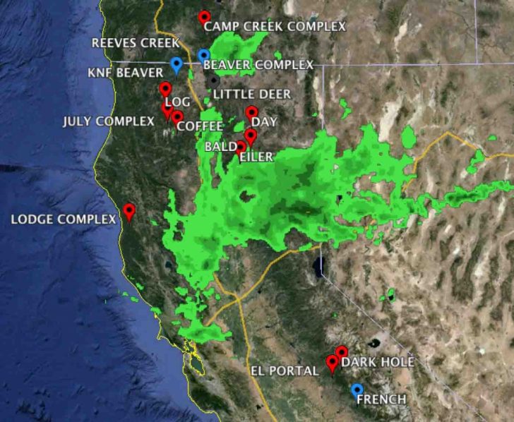 Northern California Weather Map