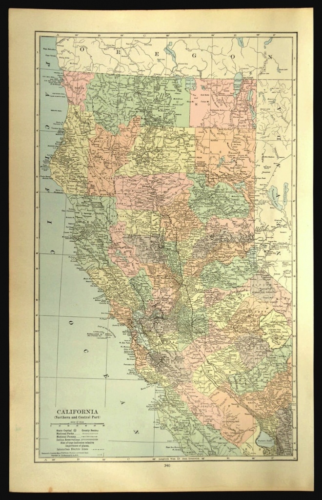 Northern California Wall Map