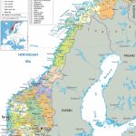 Norway |  And Administrative Map Of Norway With All Roads, Cities   Printable Map Of Norway With Cities
