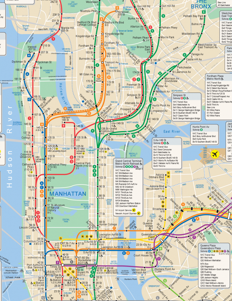 Nyc Subway Map Hi Res - Printable New York Subway Map