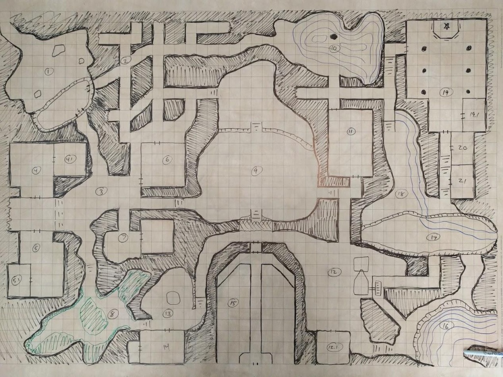Oc] Wave Echo Cave Battle Map - We&amp;#039;re Gonna Need A Bigger Table. : Dnd - Wave Echo Cave Map Printable