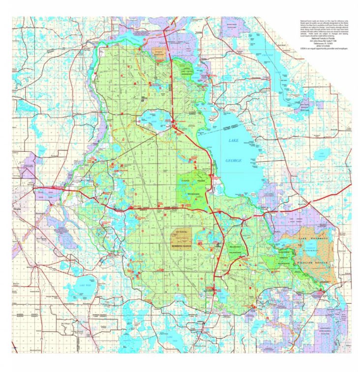 National Forests In Florida Map