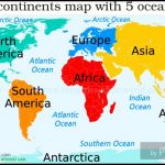 Ocean In The World Map 19 With Oceans 6   World Wide Maps   Printable Map Of The 7 Continents And 5 Oceans