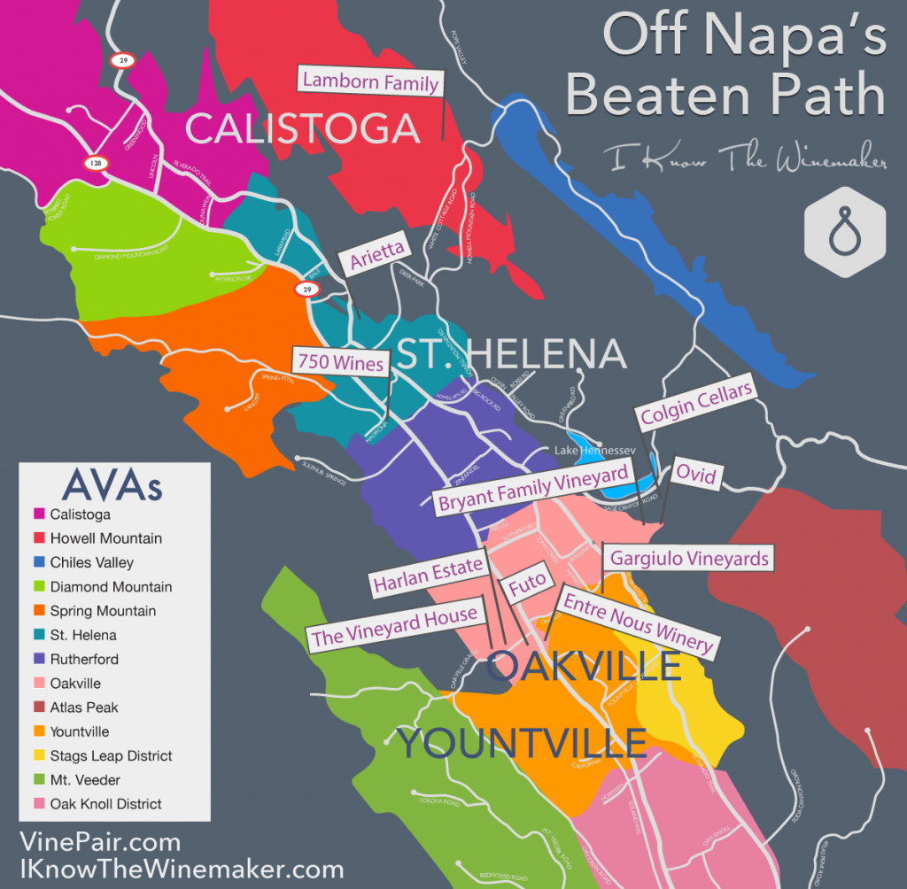Off Napa&amp;#039;s Beaten Path | A Map Of Amazing Wineries - Map Of Northern California Wine Regions