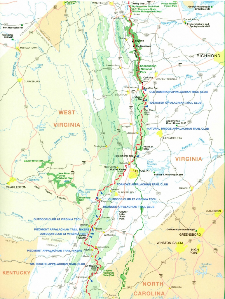 Official Appalachian Trail Maps - Printable Appalachian Trail Map
