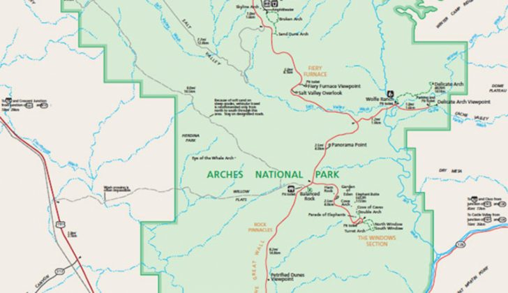 Printable Map Of Utah National Parks