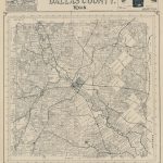 Official Map Of Dallas County, Texas | Library Of Congress   Map Records Dallas County Texas