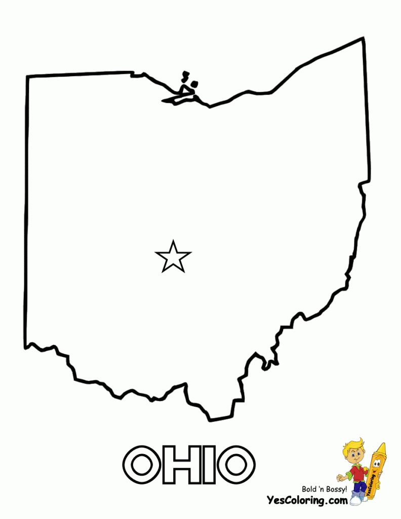 Ohio State Drawings | Free State Maps | Massachusetts - South Dakota - Outline Map Of Puerto Rico Printable