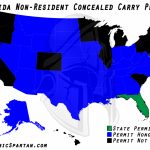 Oklahoma State Bureau Of Investigation Reciprocity Within Colorado   Florida Concealed Carry Reciprocity Map