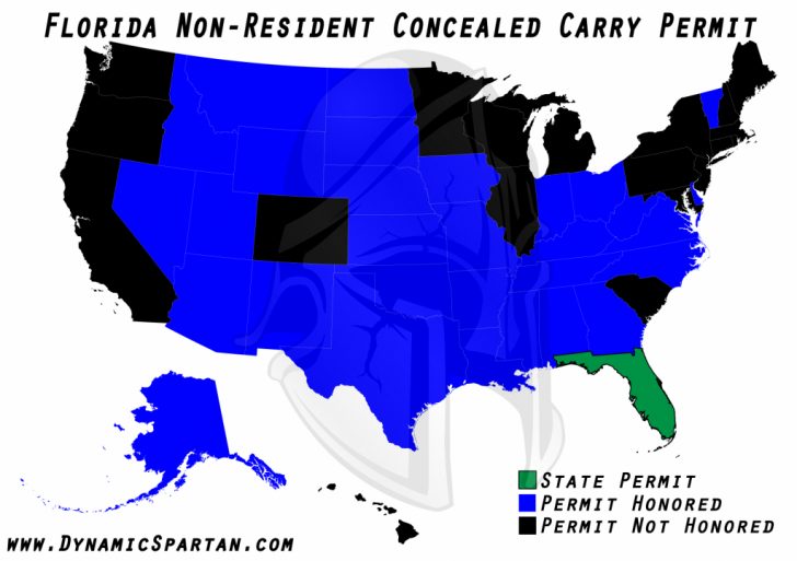 Florida Concealed Carry Reciprocity Map