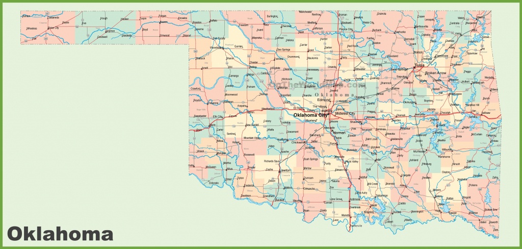 Oklahoma State Maps | Usa | Maps Of Oklahoma (Ok) - Oklahoma State Map Printable