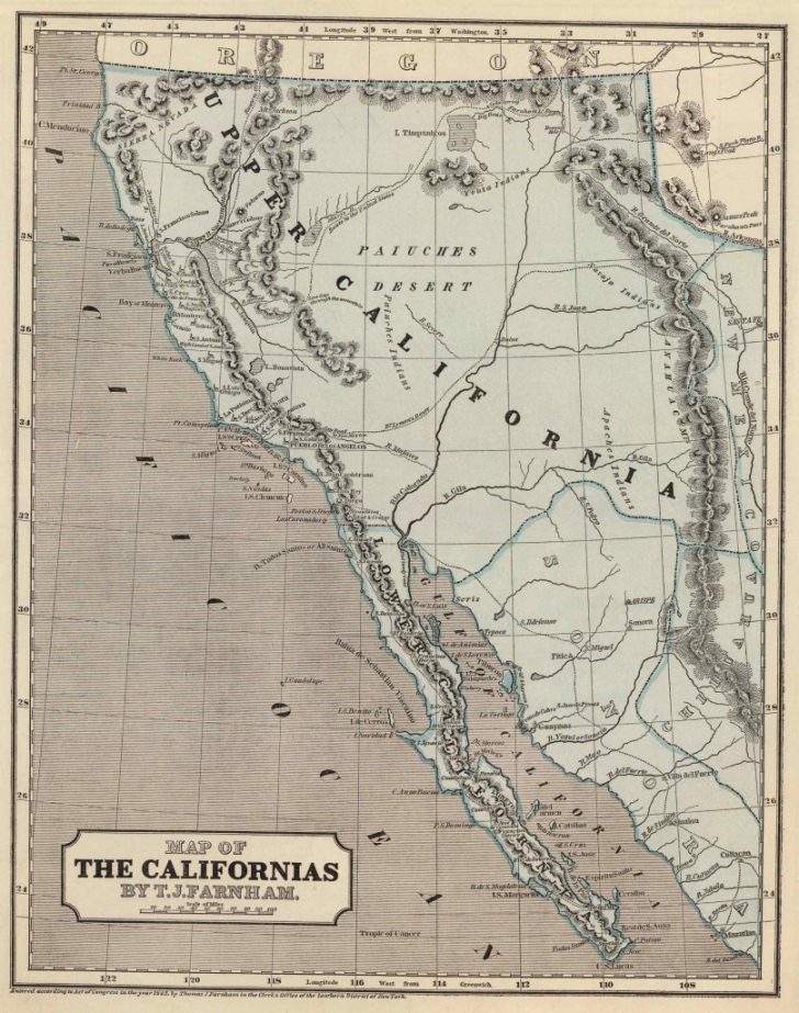 Historical Map Of California