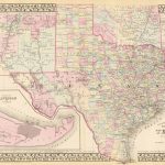 Old Historical City, County And State Maps Of Texas   Texas Map 1800