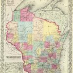 Old Historical City, County And State Maps Of Wisconsin   Wisconsin Road Map Printable