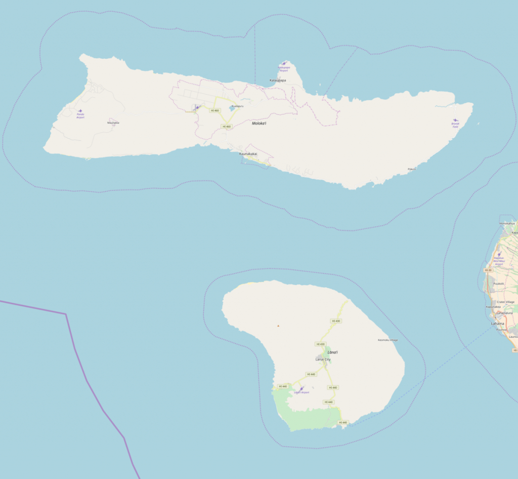 Olokui - Wikipedia - Molokai Map Printable