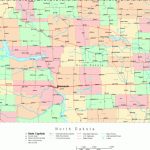 Online Map Of North Dakota Large   Printable Map Of North Dakota