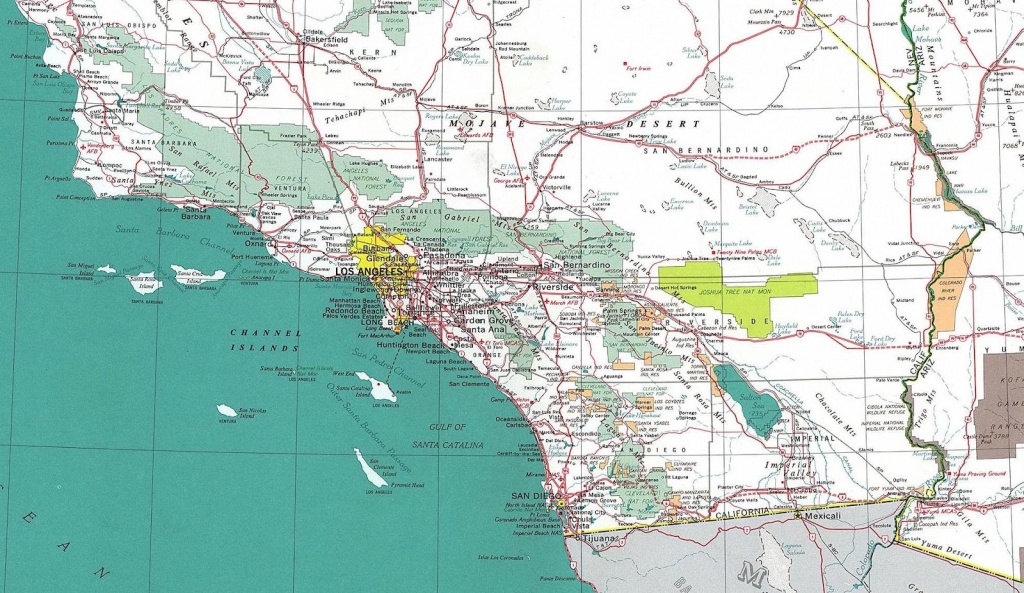 Online Maps: Southern California Road Map - Map Of Southeastern California