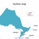 Ontario Map Powerpoint Templates   Free Powerpoint Templates   Free Printable Map Of Ontario
