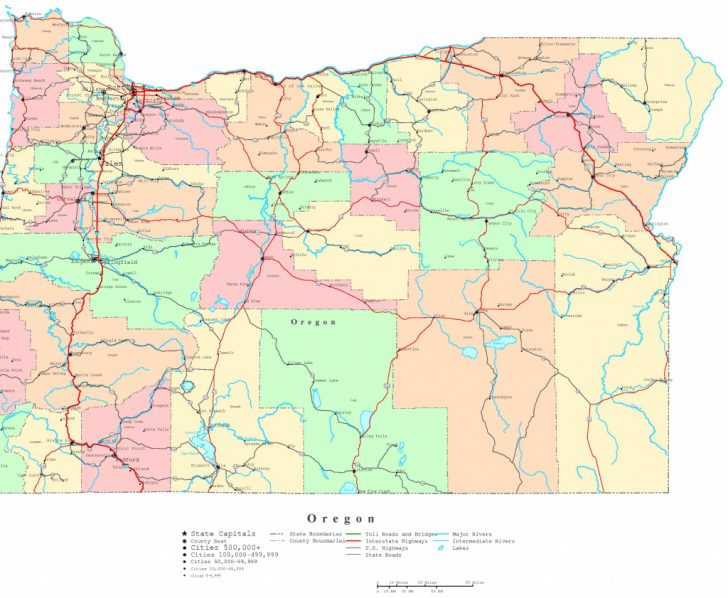 Printable Map Of The Oregon Trail