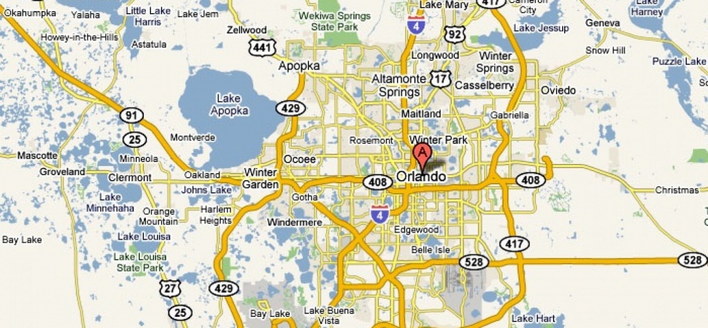 Orlando, Florida – Usa | Travel Featured - Road Map To Orlando - Detailed Map Of Orlando Florida