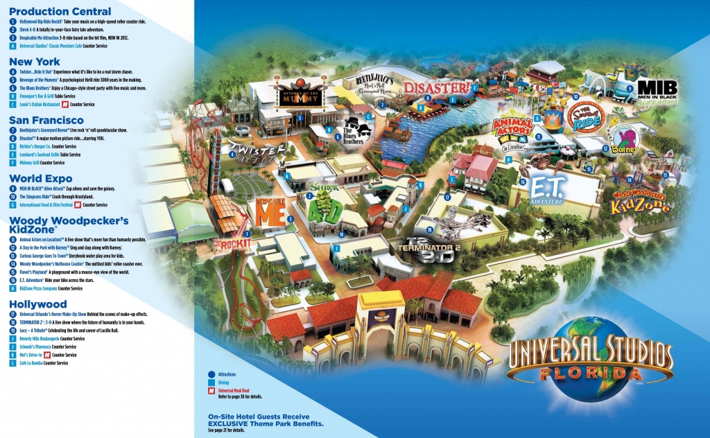 Orlando Universal Studios Florida Map Map Hd Universal Studios Map - Universal Studios Florida Park Map
