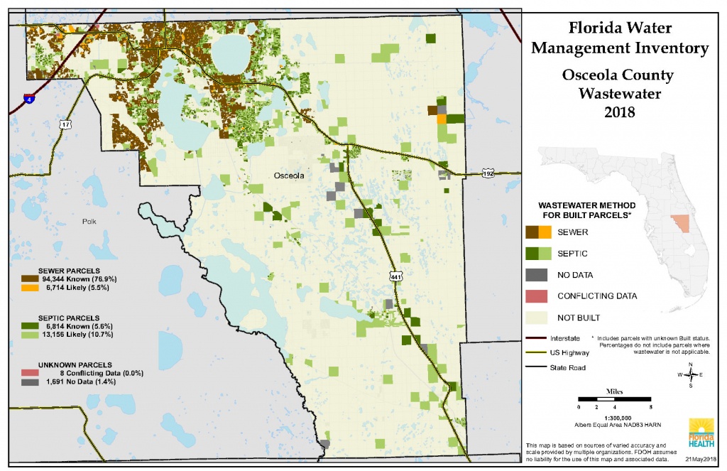 Osceola Florida Water Management Inventory Summary | Florida - Map Of Osceola County Florida