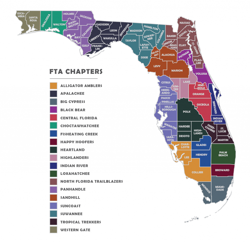Our Chapters | Florida Trail Association - Florida Trail Map
