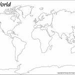 Outline Base Maps   Map Of Continents And Oceans Printable