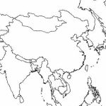 Outline Map Of Asia And Middle East Free Printable Coloring Page   Blank Outline Map Of Asia Printable