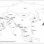 Outline Map Of Asia With Countries Labeled Blank For | Passport Club   Asia Outline Map Printable